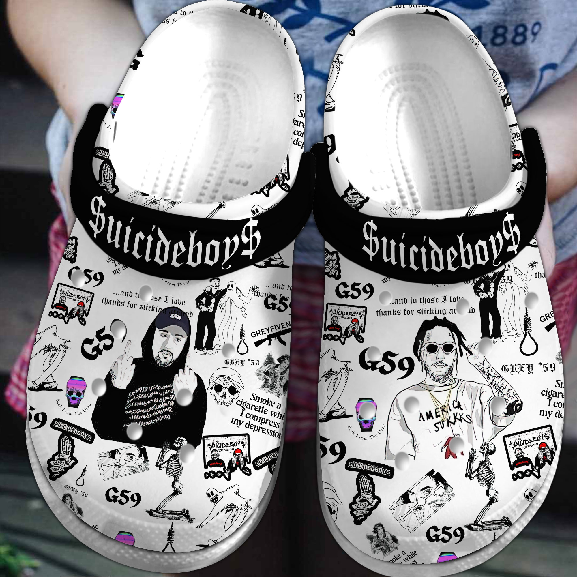 $Uicideboy$ Music Crocs Ultimate Comfort For Fans Of All Ages