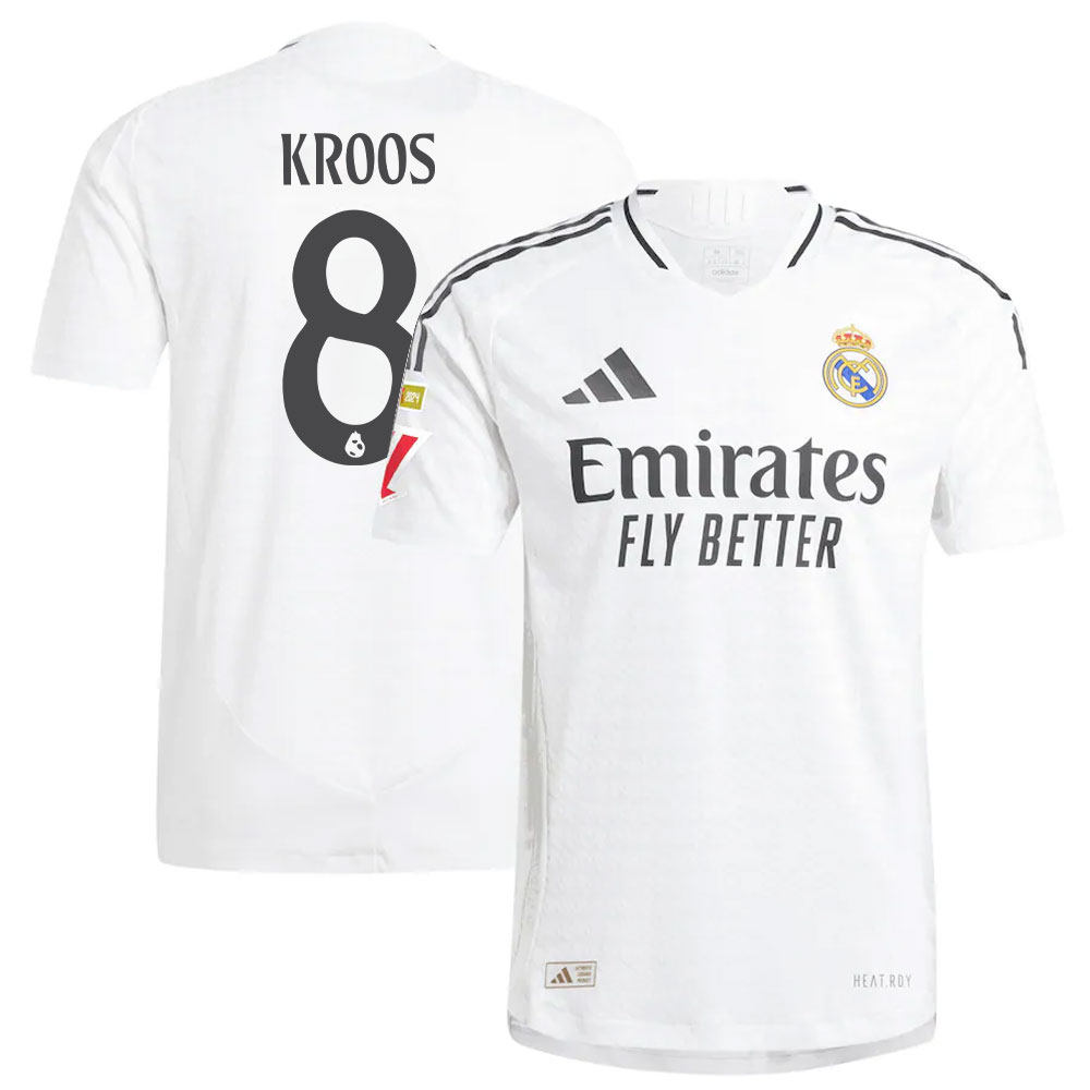 #8 Toni Kroos Real Madrid 2024/25 Home Match Jersey - White