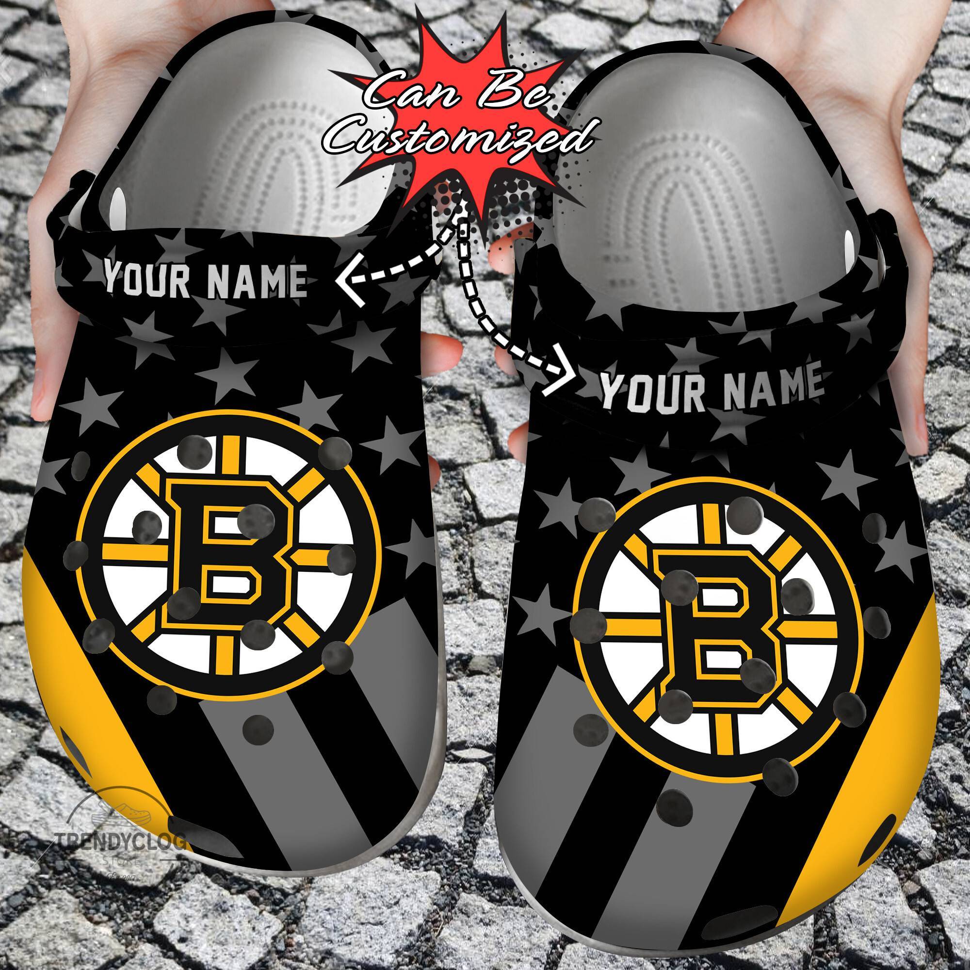  Bbruins Star Flag Crocs