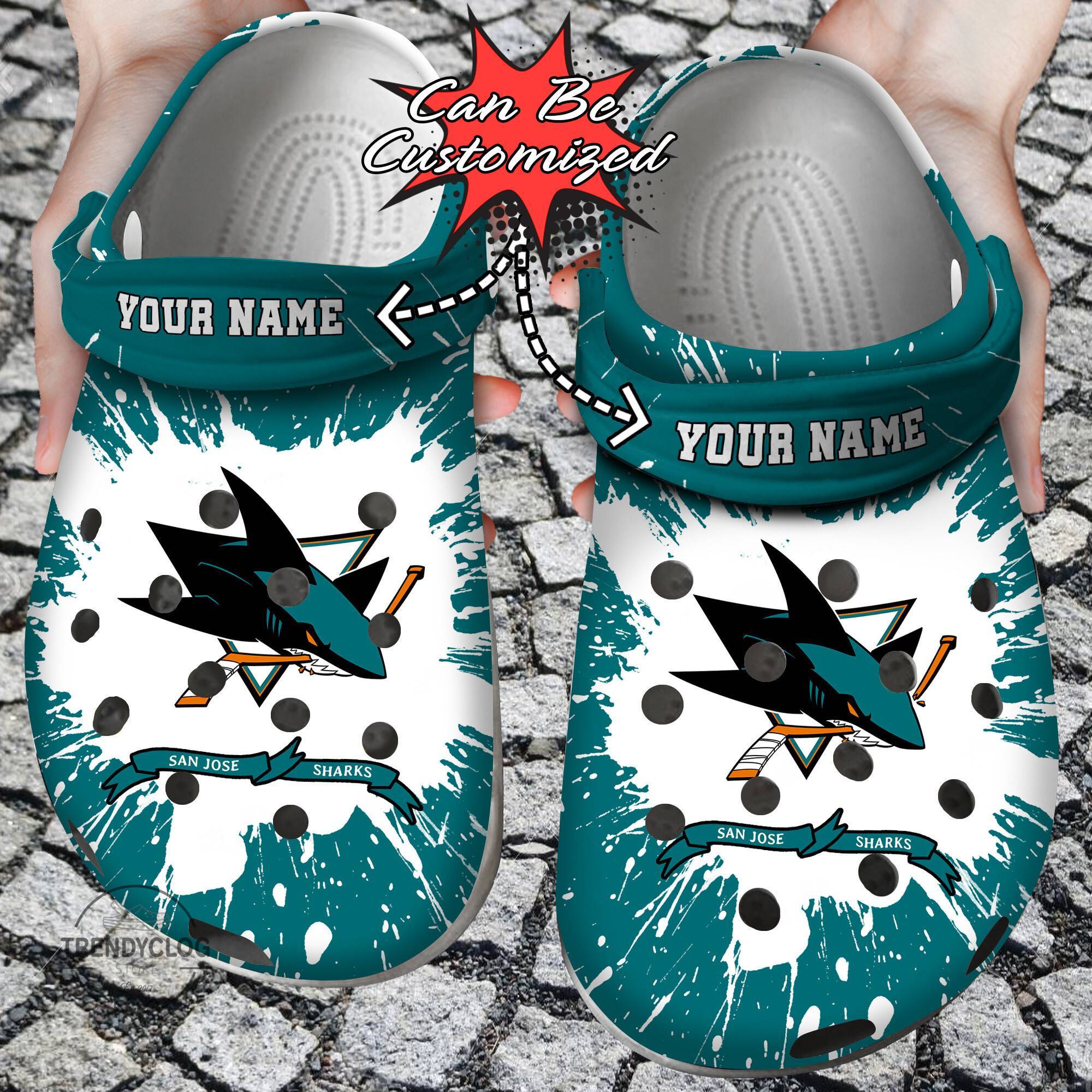  Sj Sharks Team Crocs