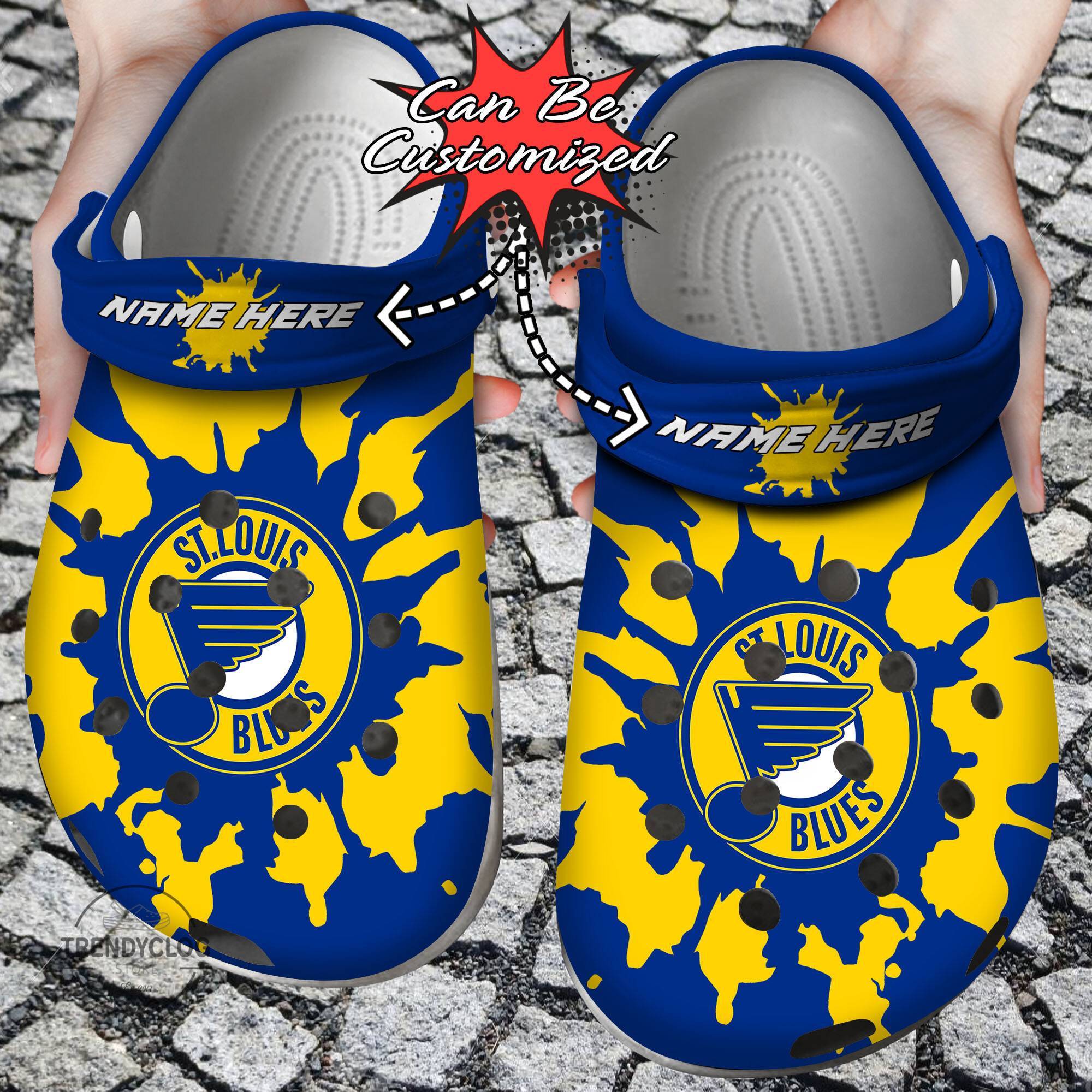  Stlouis Blues Color Splash Crocs