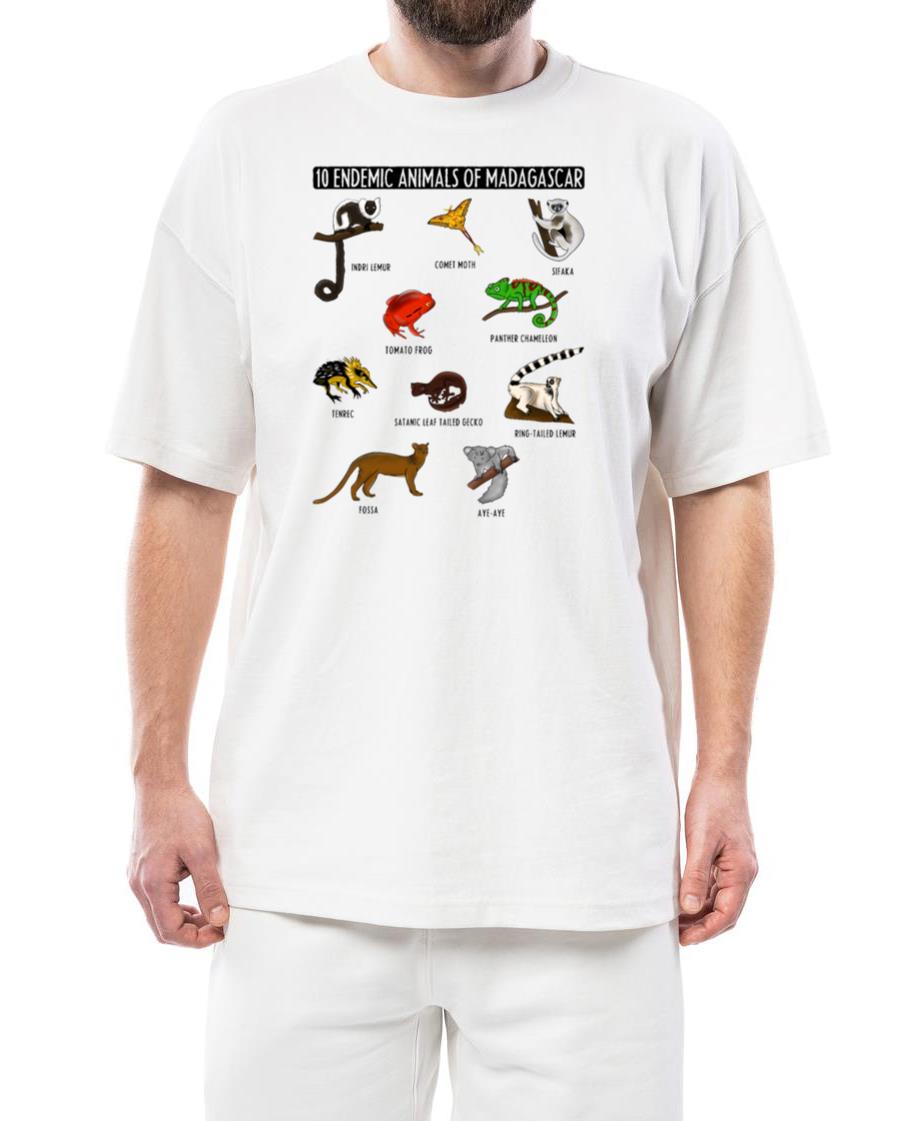 10 Endemic Animals of Madagascar for Animals Lover - Unisex Standard T-Shirt