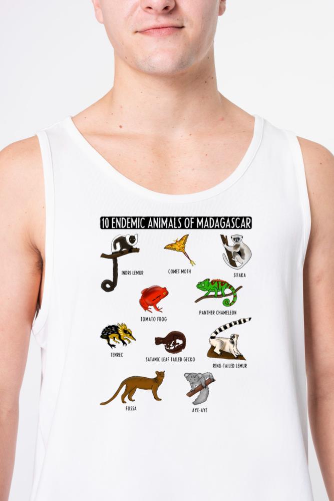 10 Endemic Animals of Madagascar for Animals Lover - Unisex Tank Top