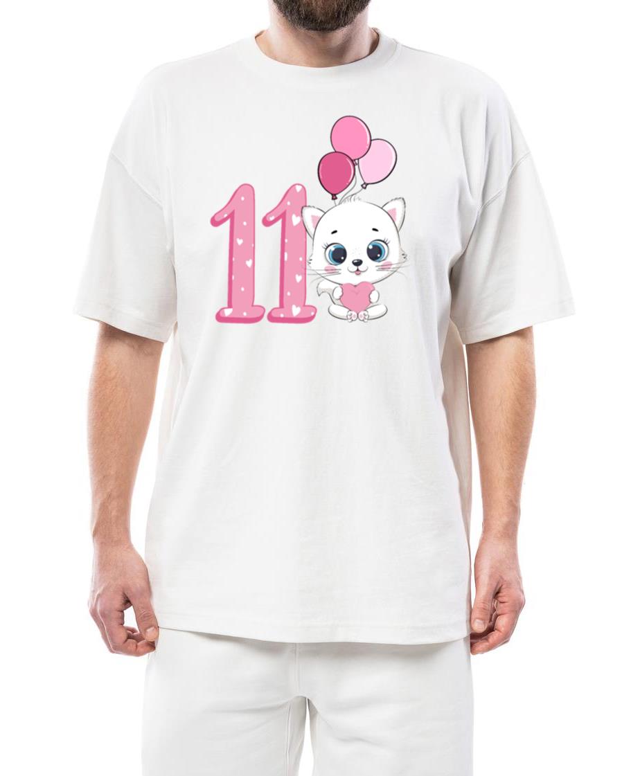 11th Birthday Kitten _ Cat Birthday Shirt _ Cat - Unisex Standard T-Shirt