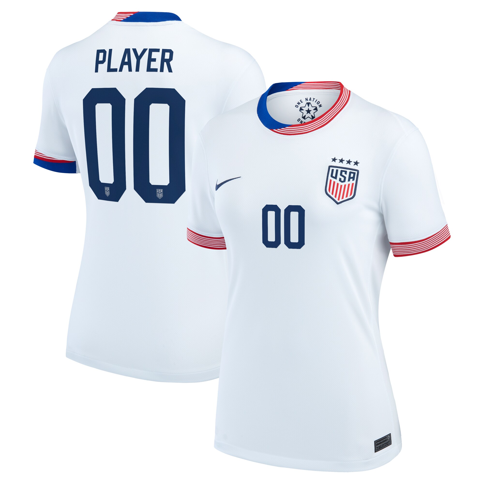 USWNT Women’s 2024 Home Stadium Pick-A-Player Jersey White