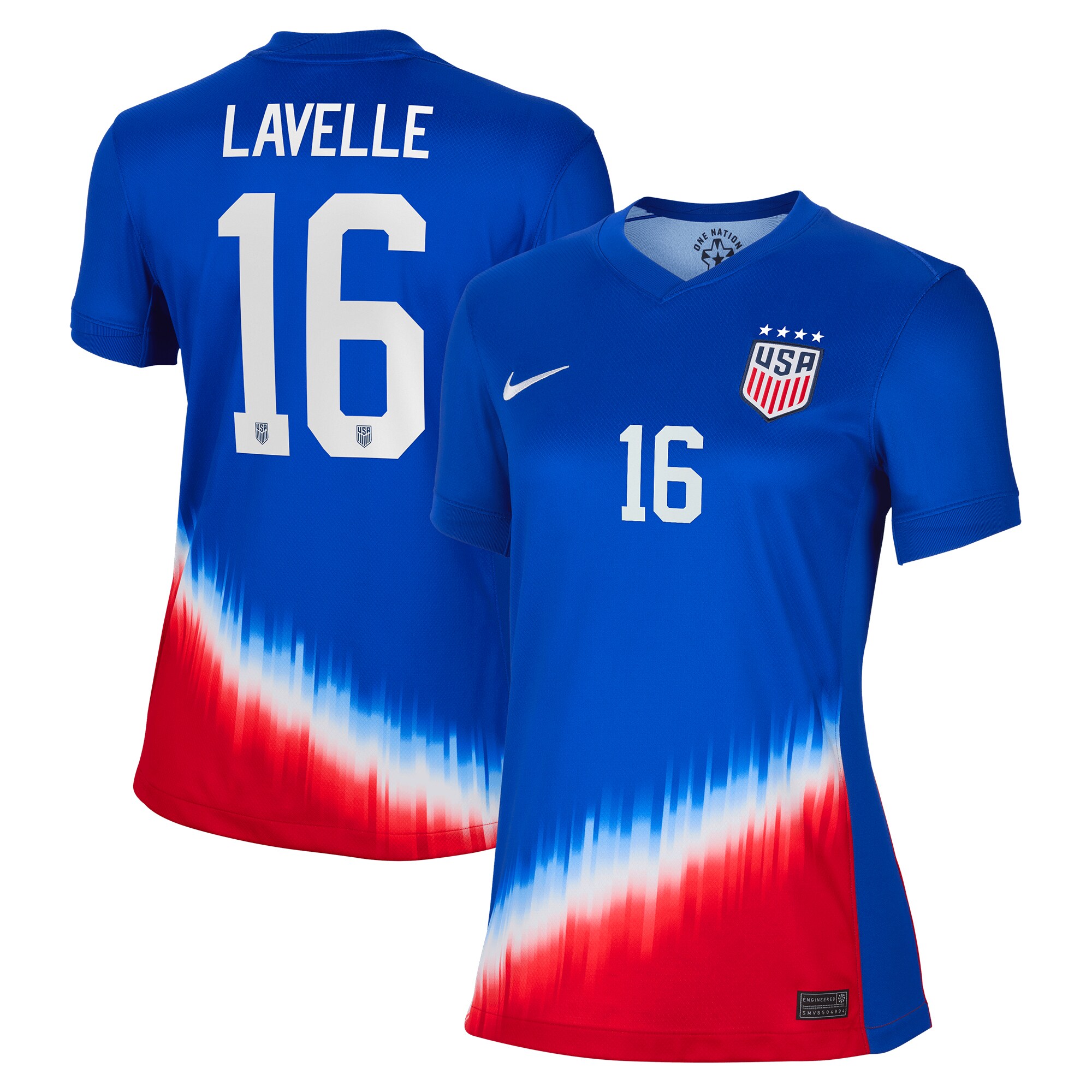 Rose Lavelle USWNT Women’s 2024 Away Stadium Player Jersey Royal