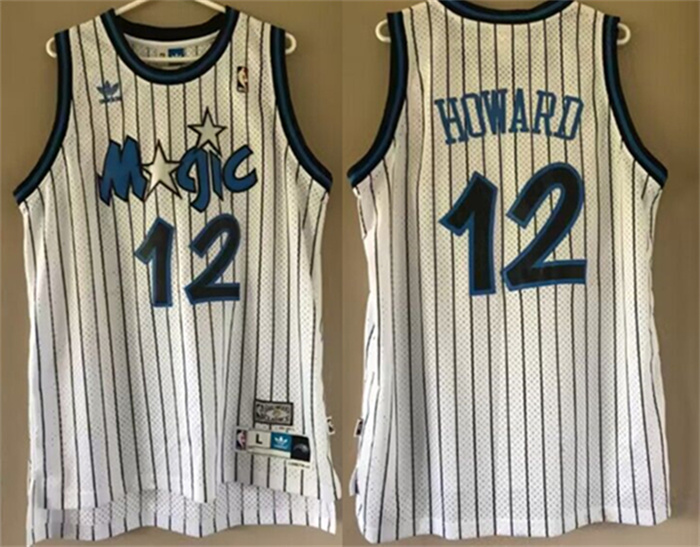 Men Orlando Magic Men Orlando Magic 12 Dwight Howard White Stitched White Stitched