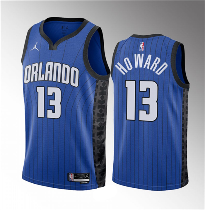 Men Orlando Magic 13 Jett Howard Blue 2023 Draft Statement Edition Stitched Basketball