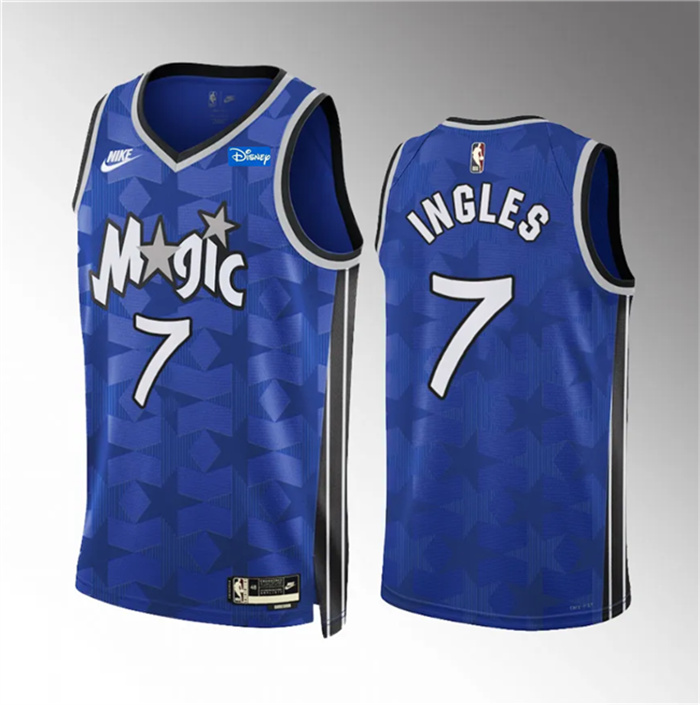 Men Orlando Magic 7 Joe Ingles Blue 2023 24 Classic Edition Stitched Basketball
