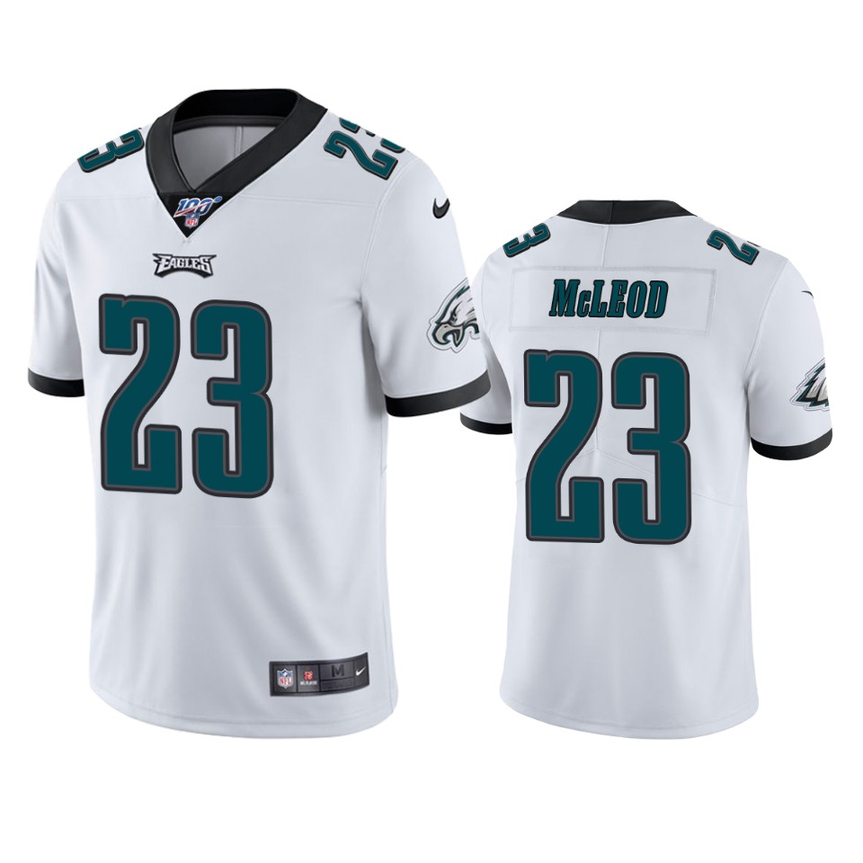 Philadelphia Eagles Rodney McLeod White 100th Season Vapor Limited Jersey