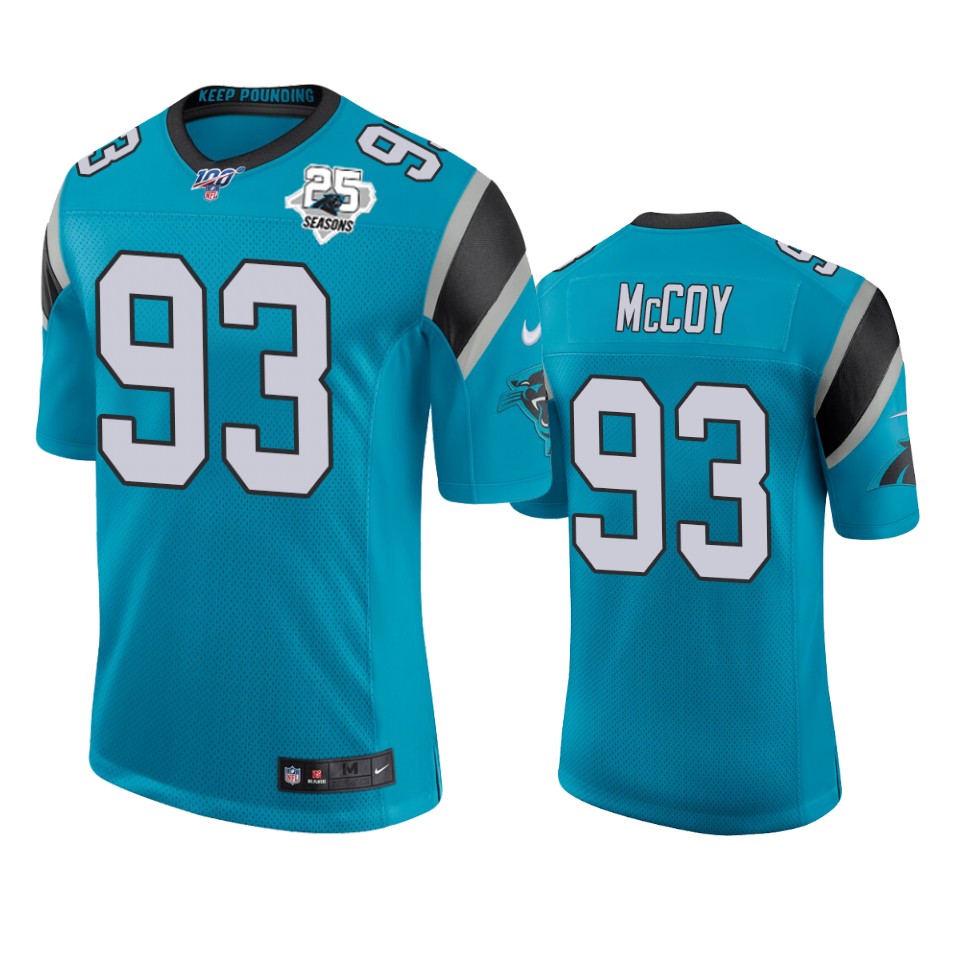 Carolina Panthers Gerald McCoy Blue 25th Season Classic Limited Jersey