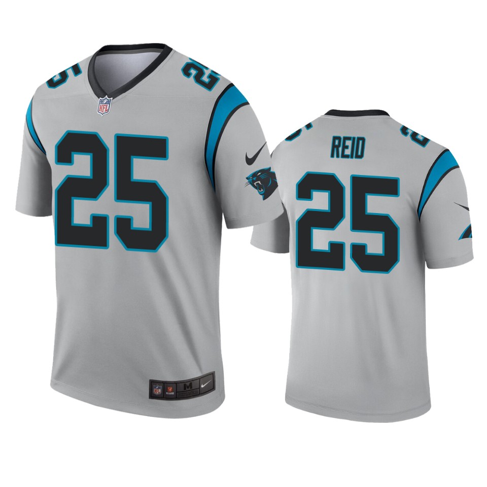 Carolina Panthers Eric Reid Silver Inverted Legend Jersey