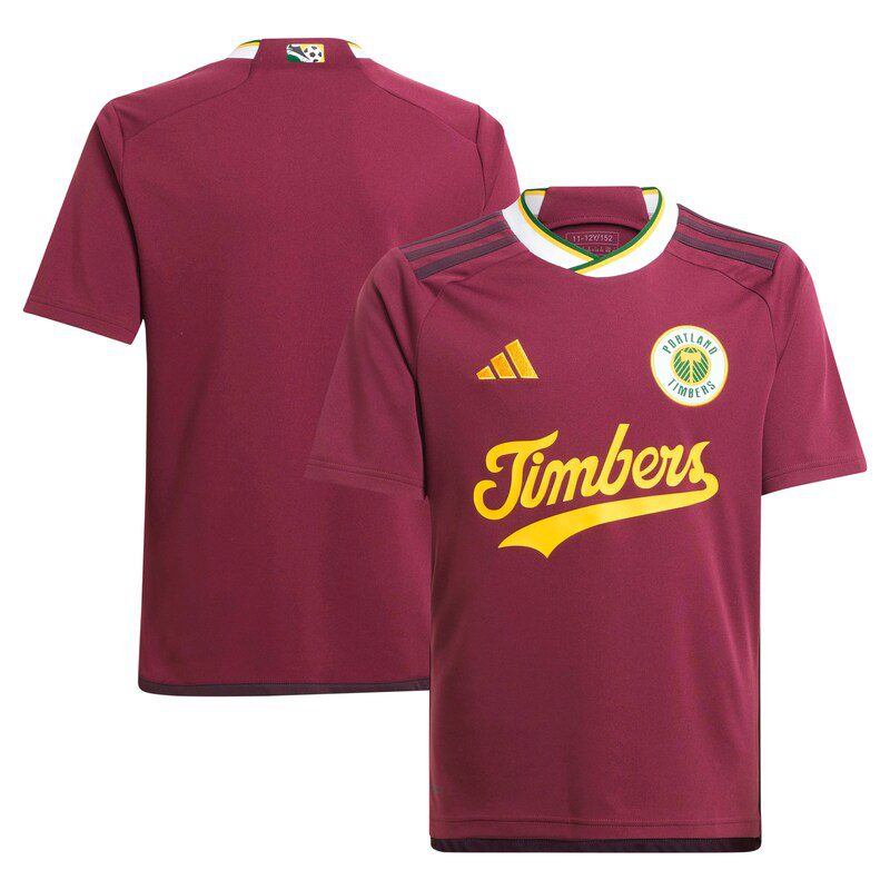 Portland Timbers Youth 2024 Archive Jersey – Red