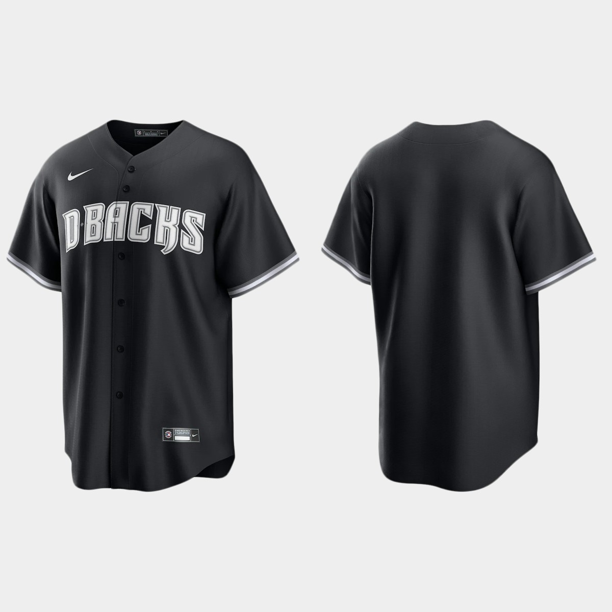 MLB Arizona Diamondbacks 2021 All Black Fashion Jersey – Black White