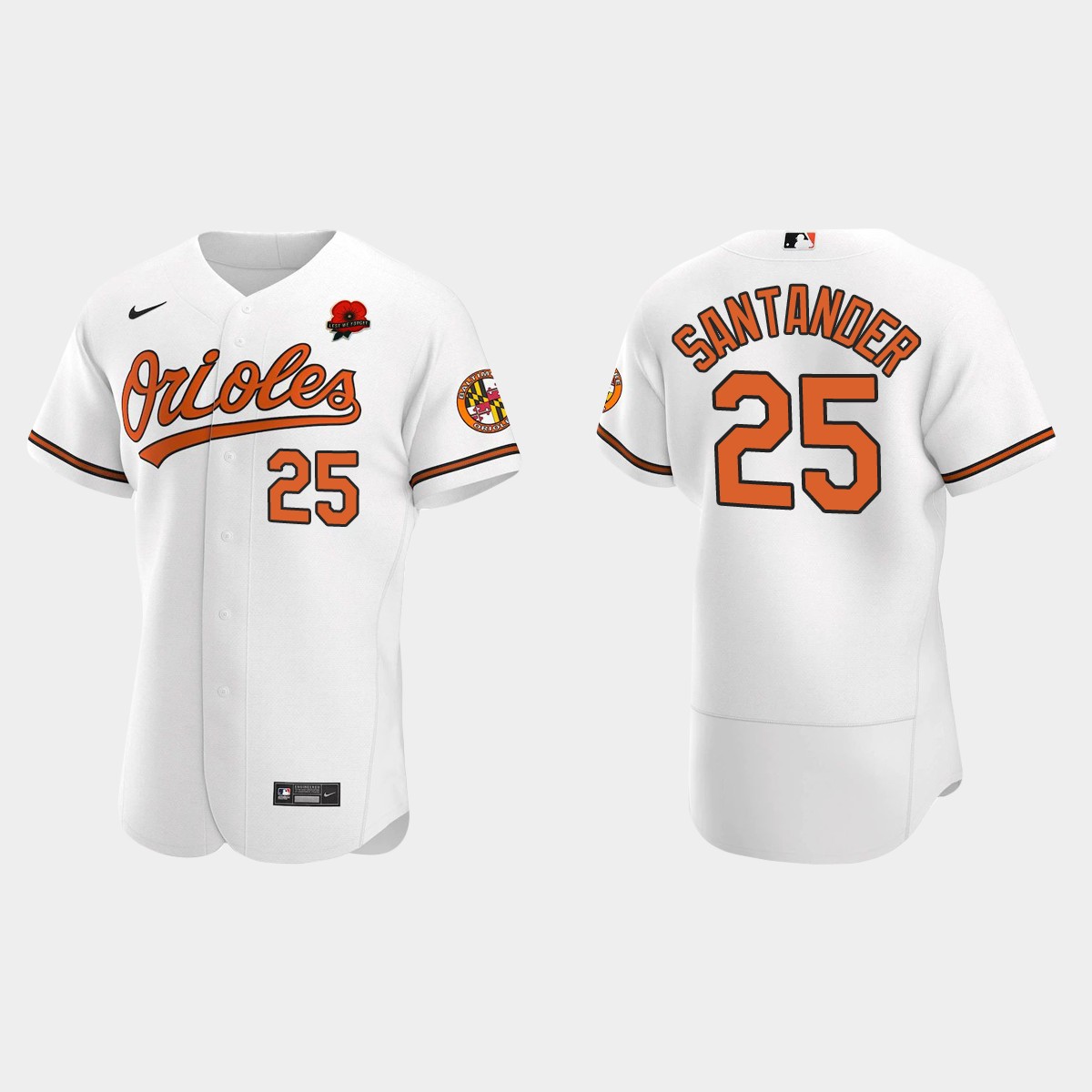 MLB Anthony Santander Baltimore Orioles 2021 Memorial Day Jersey – White