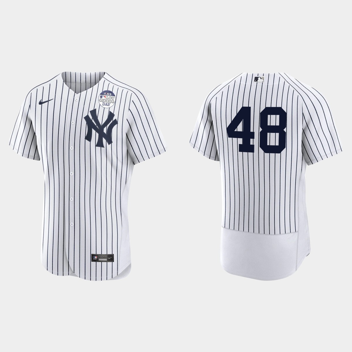 MLB Anthony Rizzo New York Yankees 4 ALS Lou Gehrig Day Jersey – White