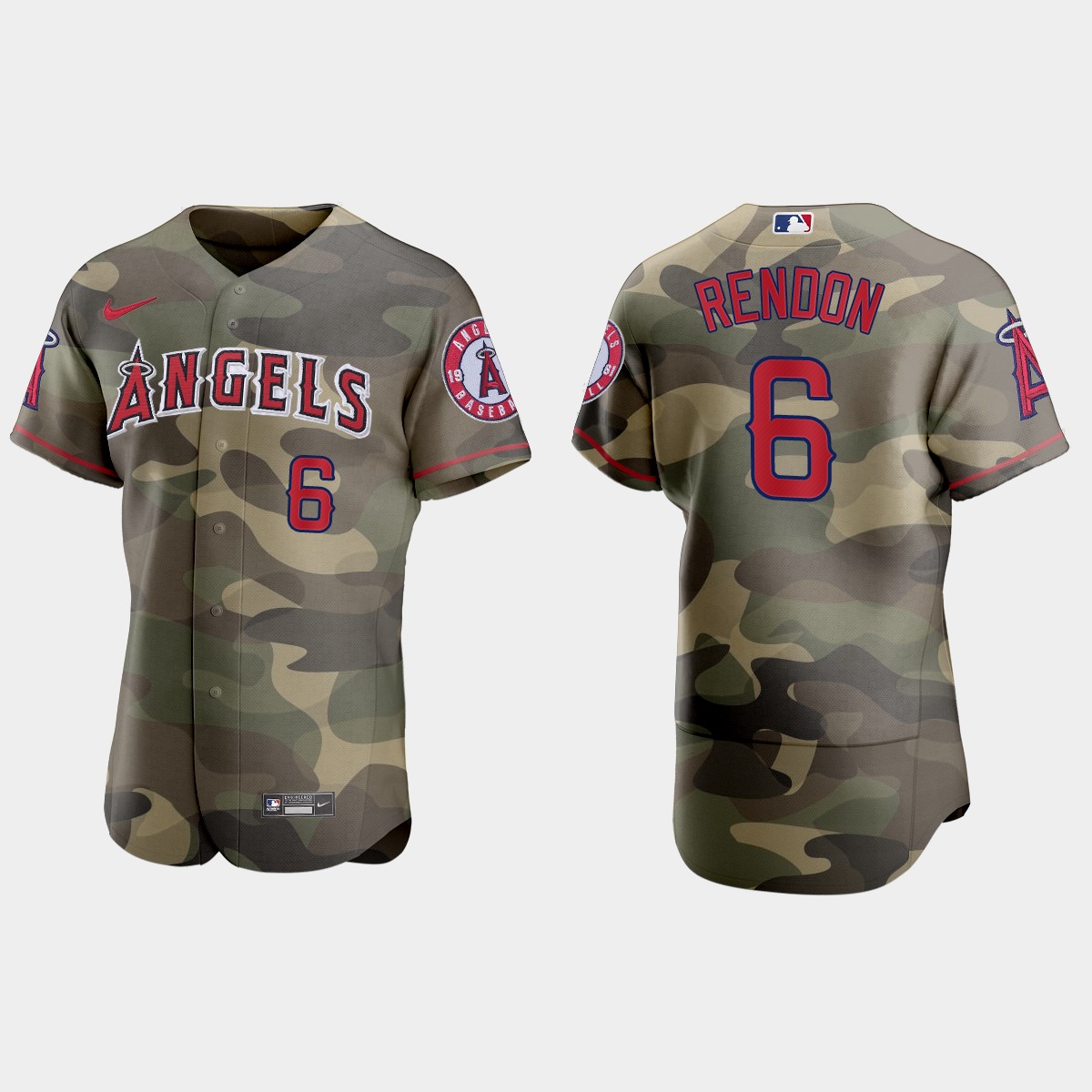 MLB Anthony Rendon Los Angeles Angels 2021 National Armed Forces Day Jersey – Camo