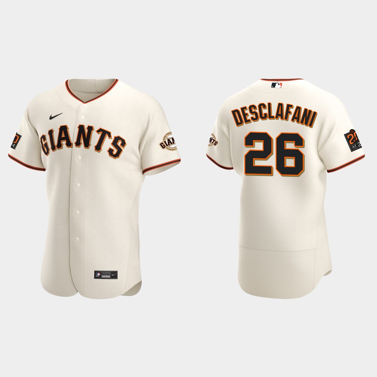 MLB Anthony DeSclafani #26 San Francisco Giants Home Jersey – Cream