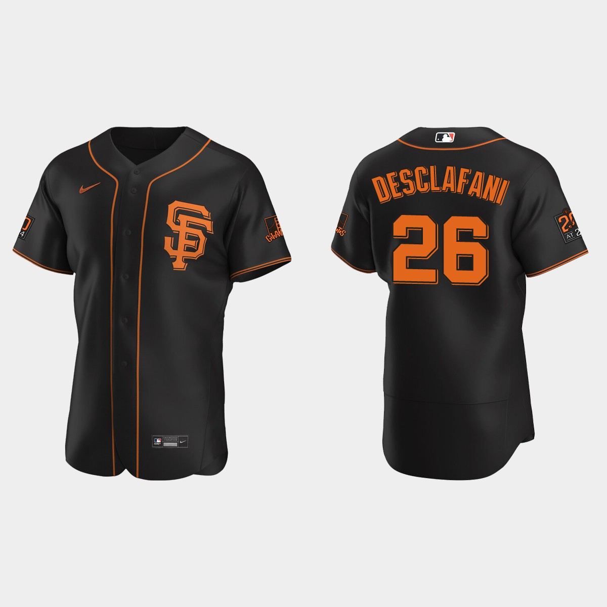 MLB Anthony DeSclafani #26 San Francisco Giants Alternate Jersey – Black