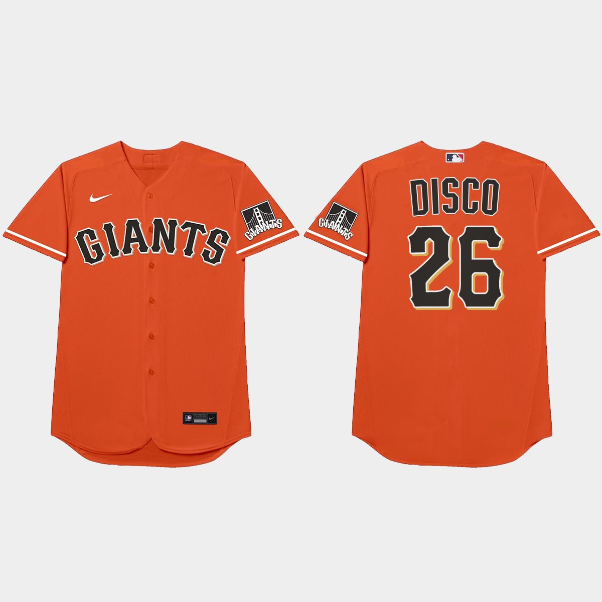 MLB Anthony DeSclafani Nickname Giants 2021 Players’ Weekend Disco Jersey – Orange