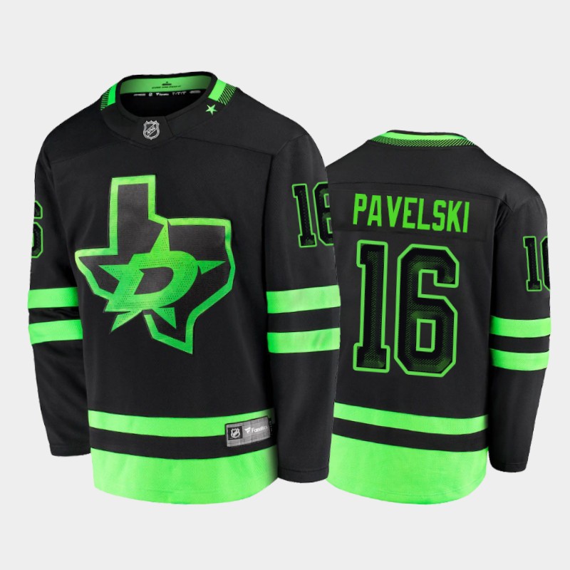 NHL Dallas Stars Joe Pavelski #16 Alternate Black 2020-21 Blackout Jersey