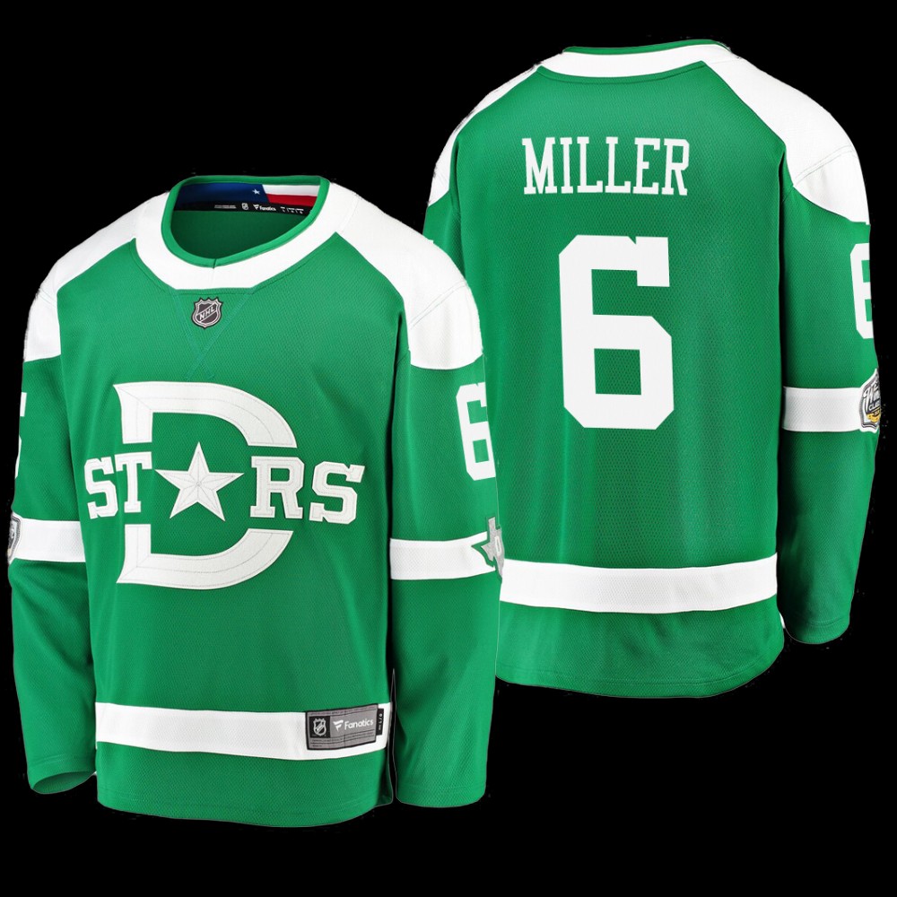 NHL Dallas Stars #6 Colin Miller Green Winter Classic Breakaway Player Jersey