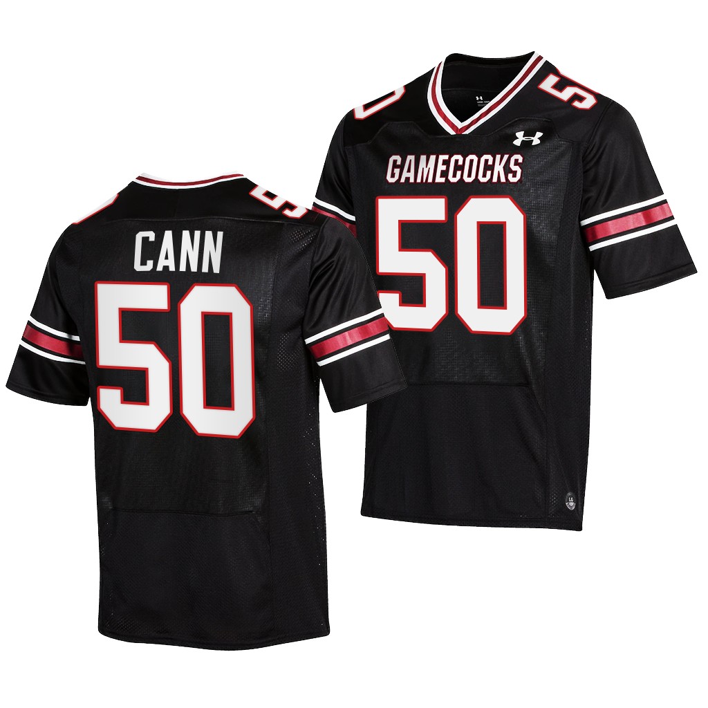 NCAA A.J. Cann South Carolina Gamecocks #50 Black Jersey Alumni Men’s NIL Uniform