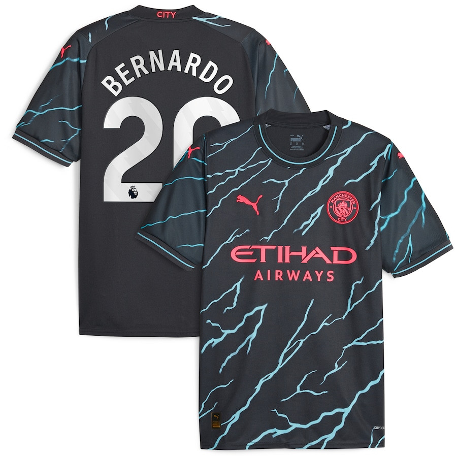 Bernardo Silva 20 Manchester City 2023/24 Third Men Jersey &#8211; Navy