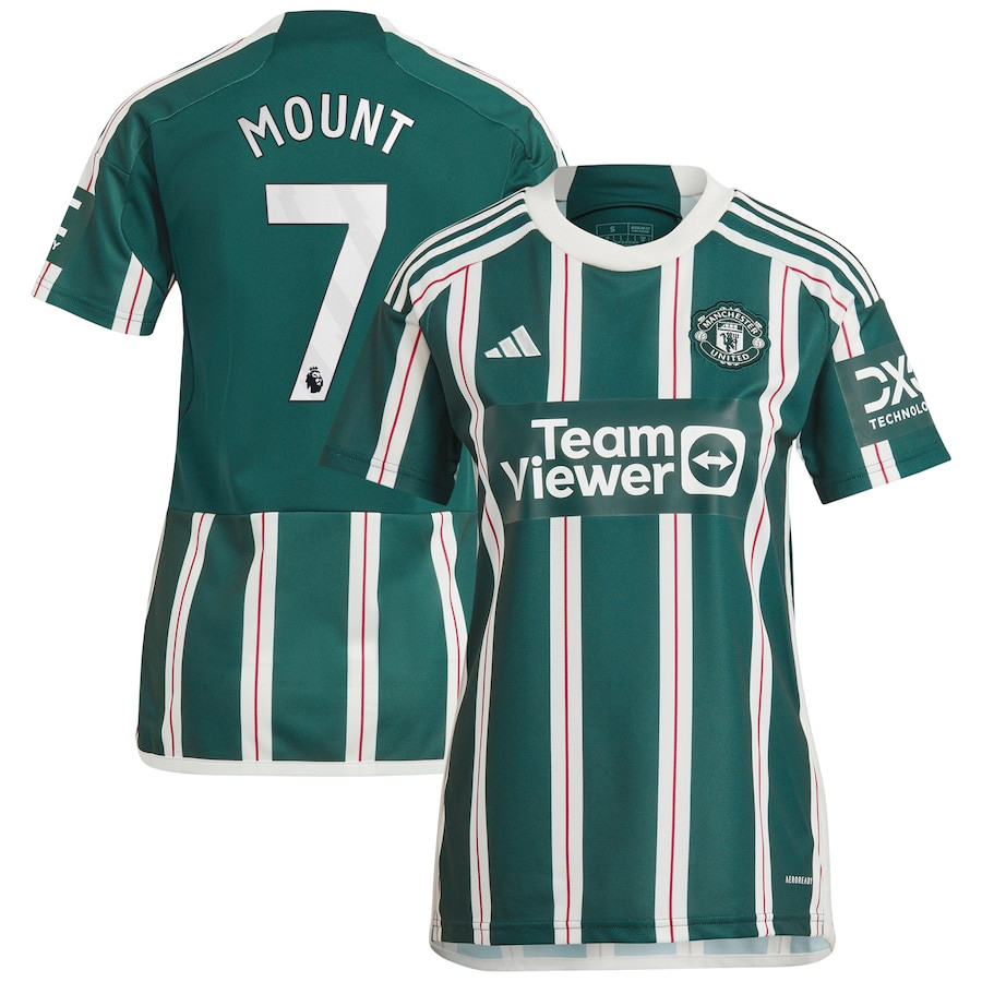 Mason Mount 7 Manchester United 2023/24 Away Women Jersey – Green