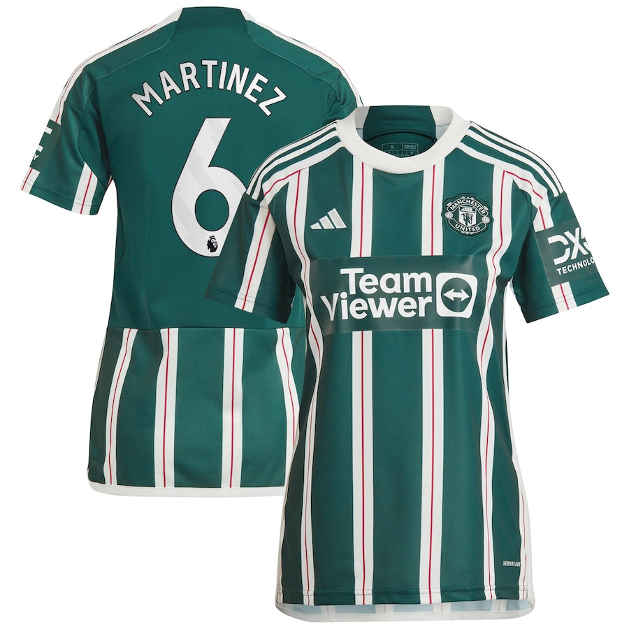 Lisandro Martnez 6 Manchester United 2023/24 Away Women Jersey – Green