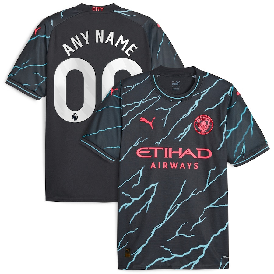 Manchester City 2023/24 Third Custom Men Jersey – Navy