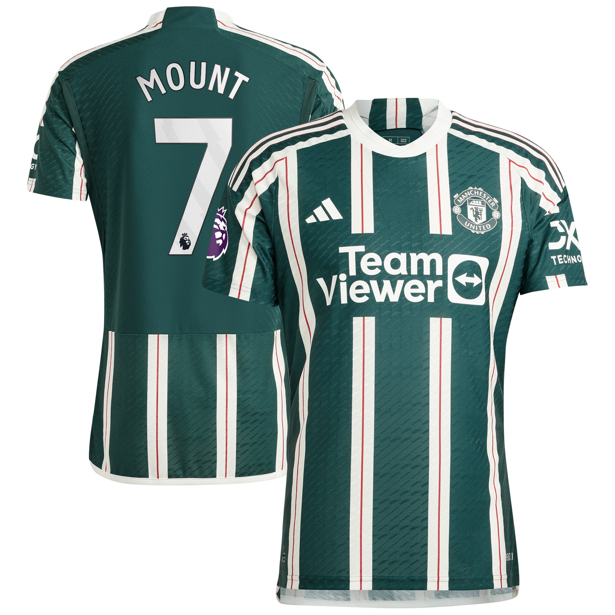 Mason Mount 7 Manchester United 2023/24 Away Jersey – Men, Green
