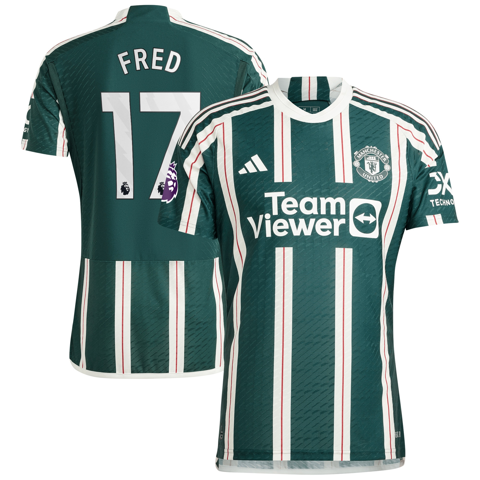 Fred 17 Manchester United 2023/24 Away Jersey – Men, Green