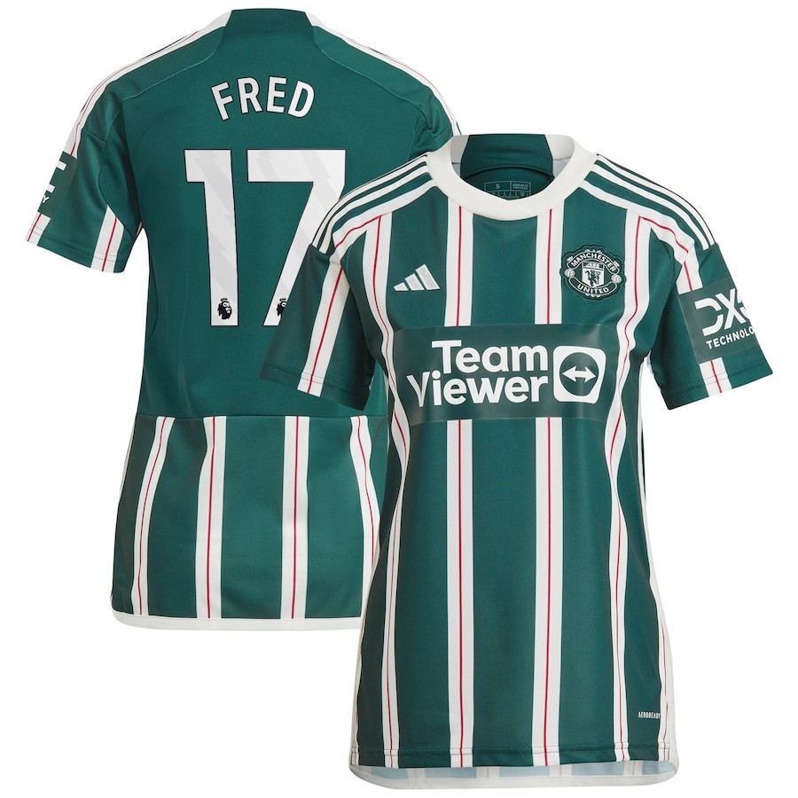 Fred 17 Manchester United 2023/24 Away Women Jersey – Green