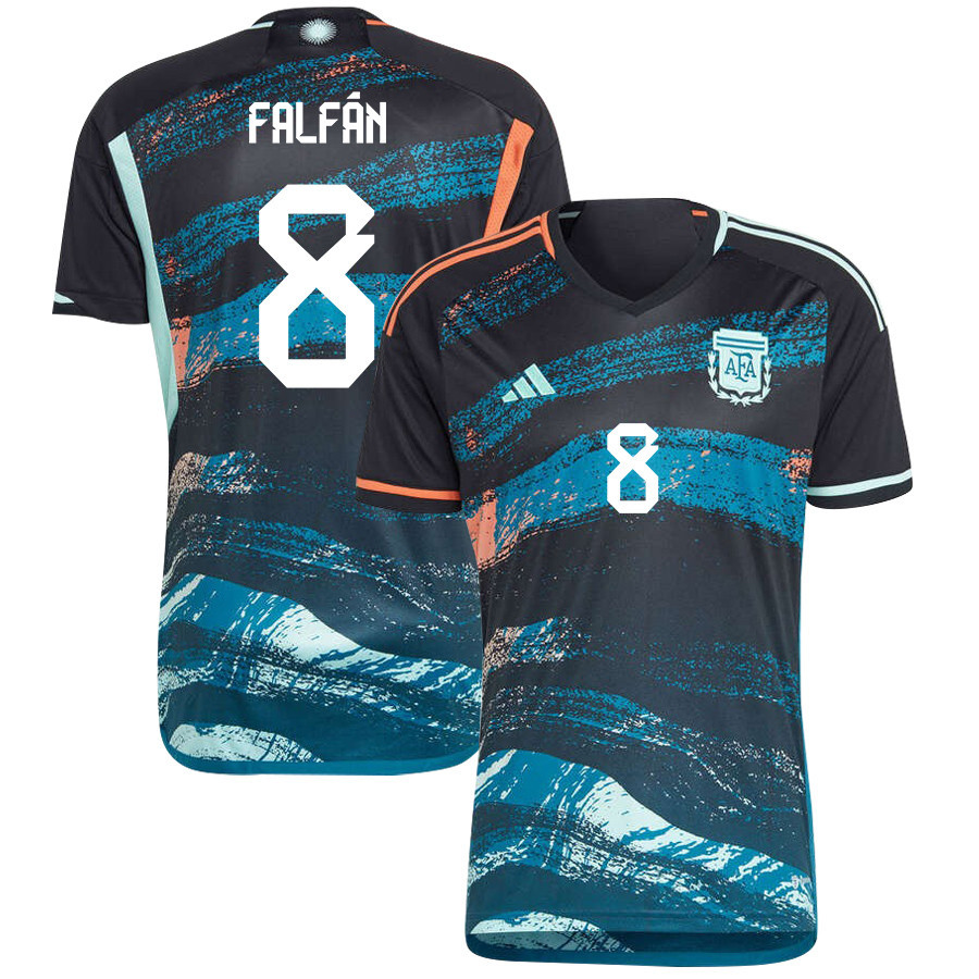 Daiana Falfn 8 Argentina Women's National Team 2023-24 World Cup Away Men Jersey