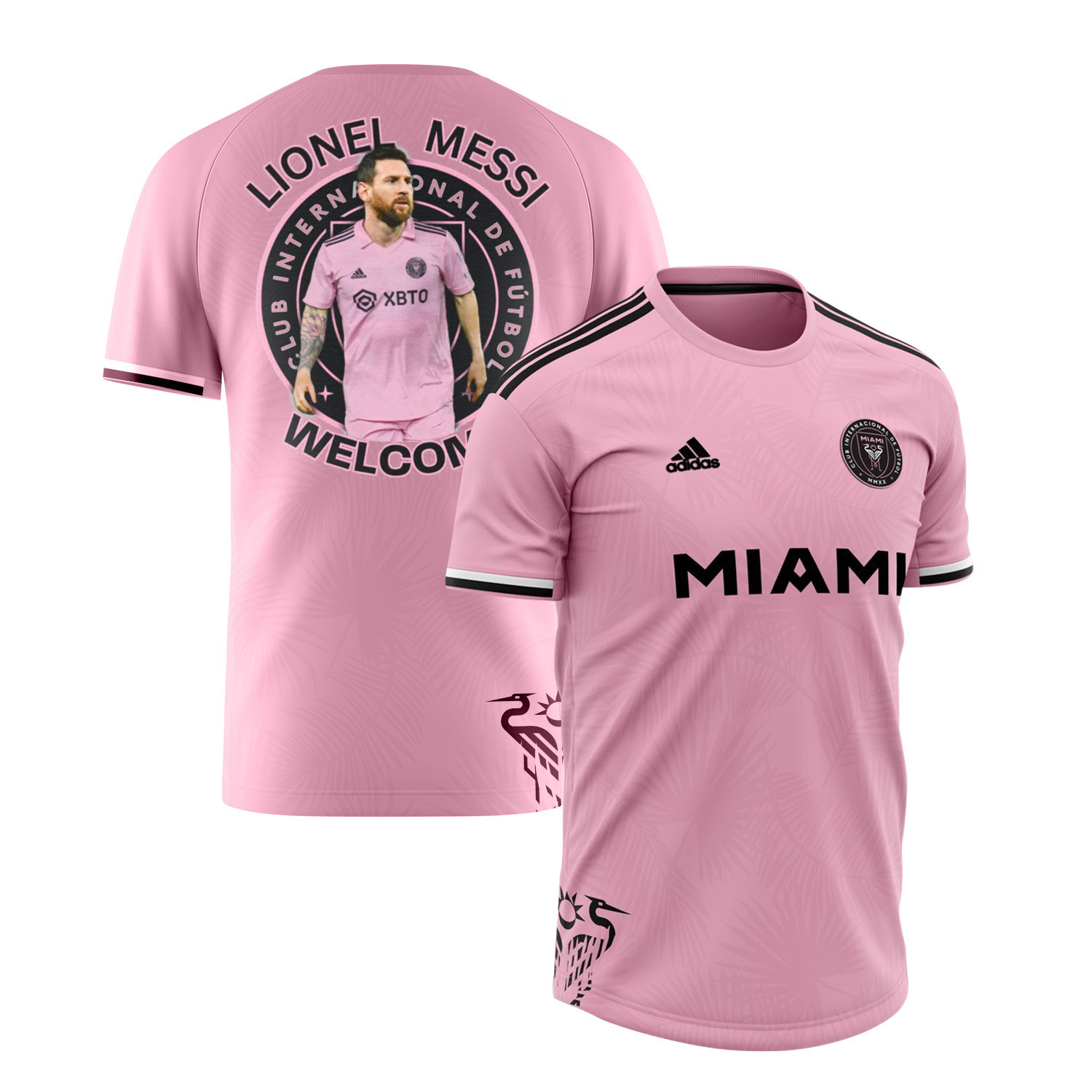 Lionel Messi Journey With Inter Miami 2023 Men Jersey – Saintetixx Concept, Pink