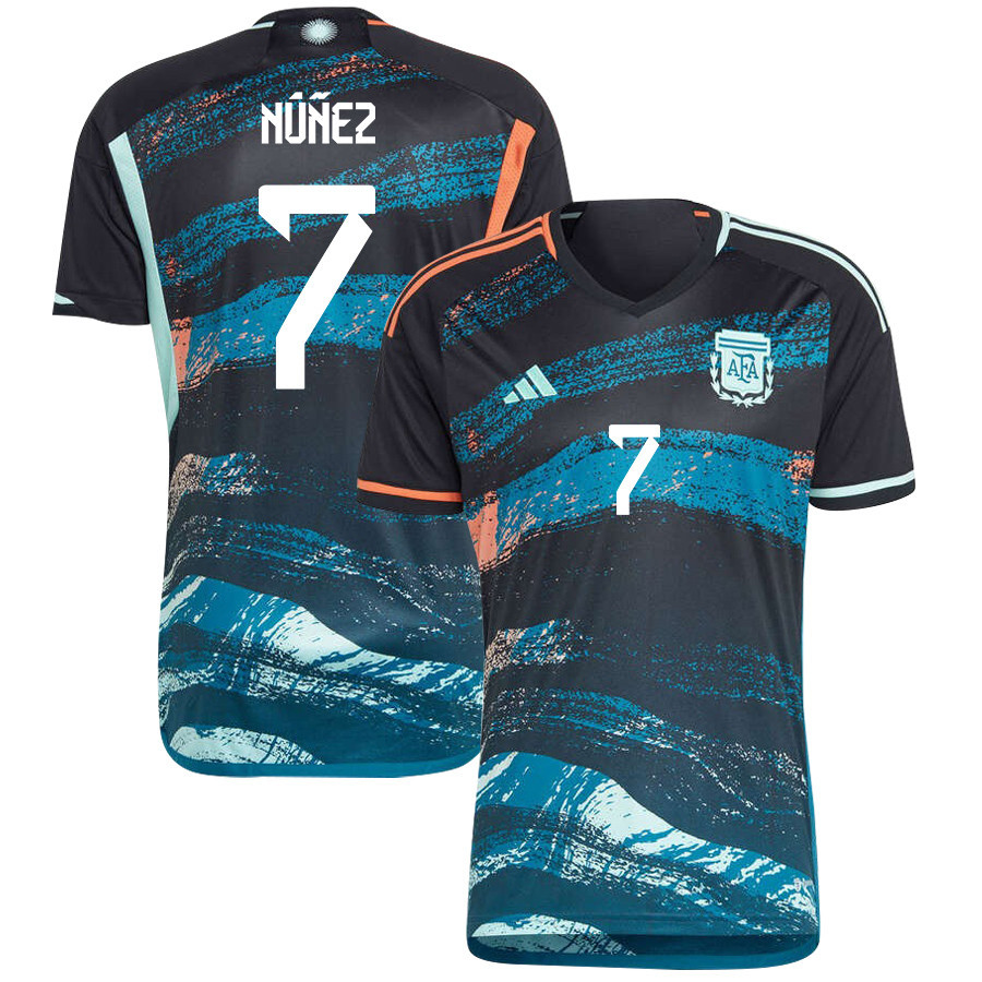 Romina Nez 7 Argentina Women's National Team 2023-24 World Cup Away Men Jersey