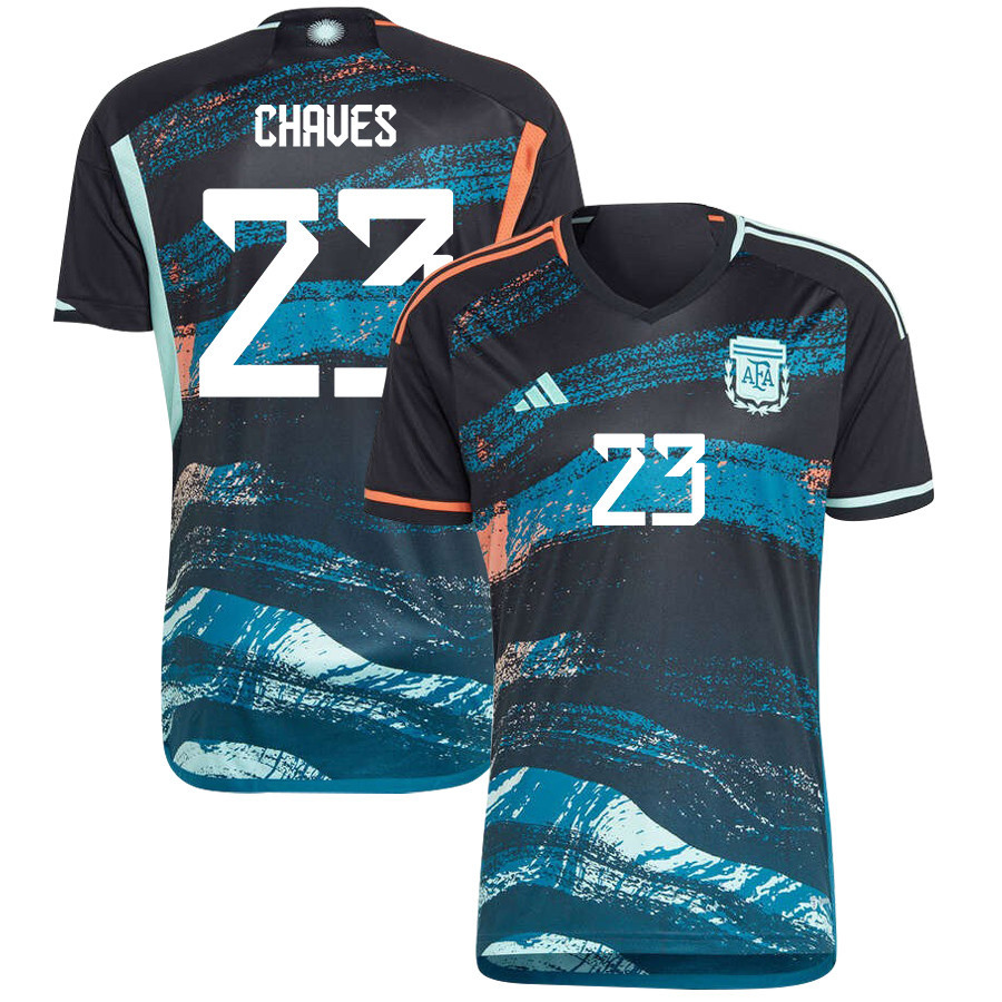 Abigal Chaves 23 Argentina Women's National Team 2023-24 World Cup Away Men Jersey