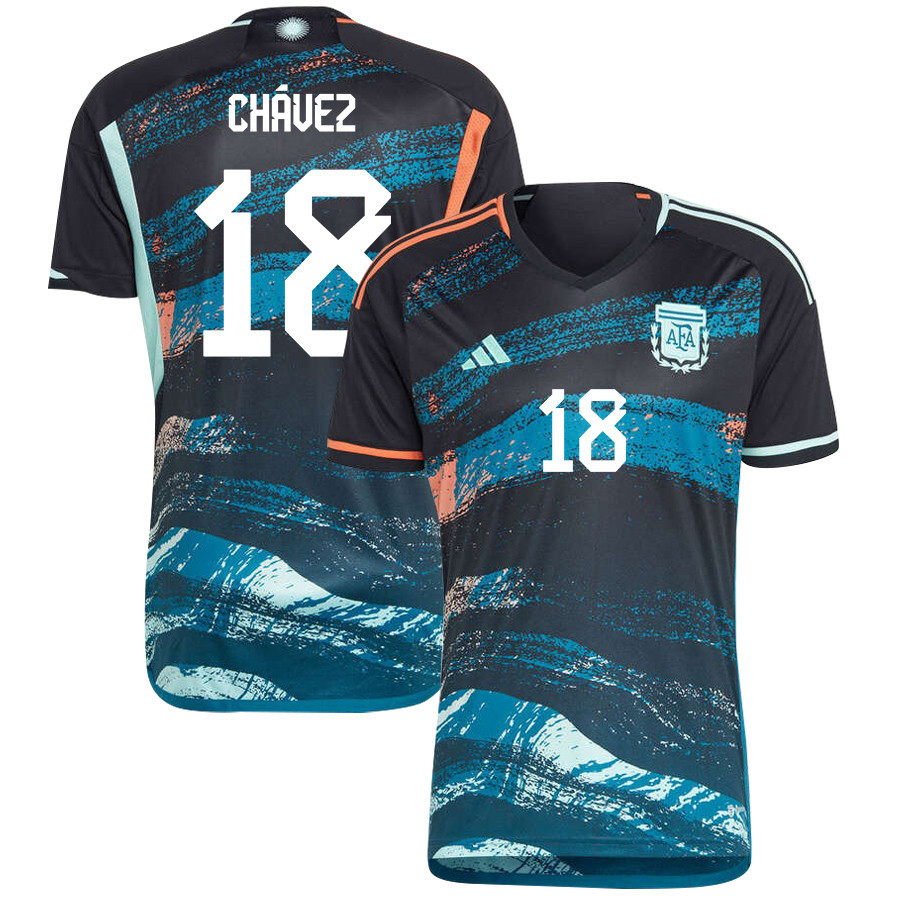 Gabriela Chvez 18 Argentina Women's National Team 2023-24 World Cup Away Men Jersey