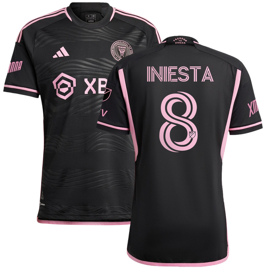 Andrs Iniesta 8 Inter Miami FC 2023/24 Away Men Jersey – Black