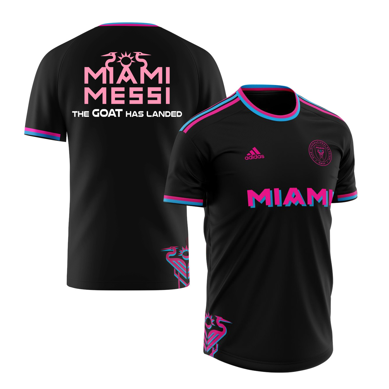 Lionel Messi Inter Miami FC The Goat Has Landed 2023 Men Jersey – Saintetixx Concept, Black