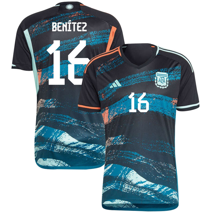 Lorena Bentez 16 Argentina Women's National Team 2023-24 World Cup Away Men Jersey