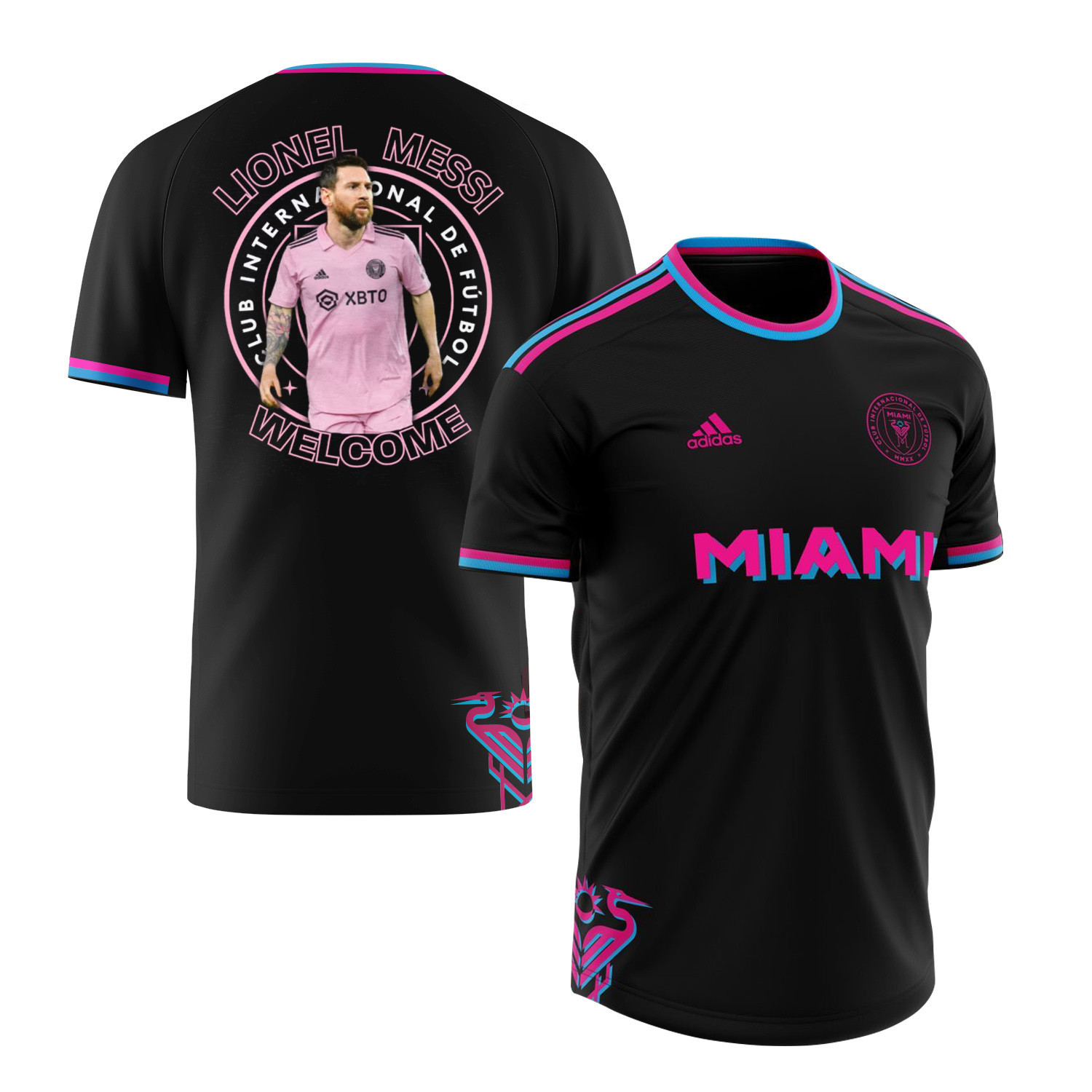 Lionel Messi Journey With Inter Miami 2023 Men Jersey – Saintetixx Concept, Black