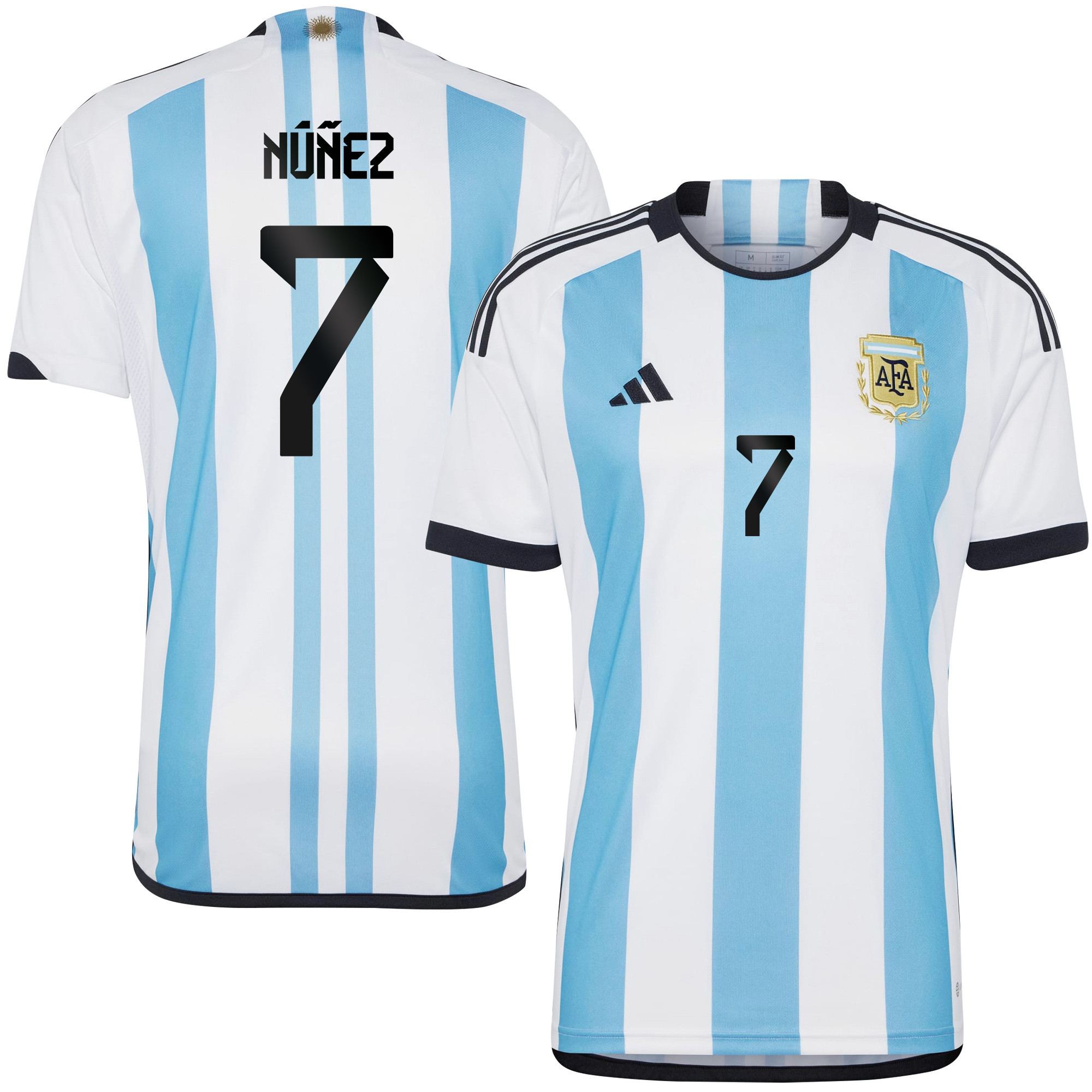 Romina Nez 7 Argentina Women's National Team 2023-24 World Cup Home Men Jersey