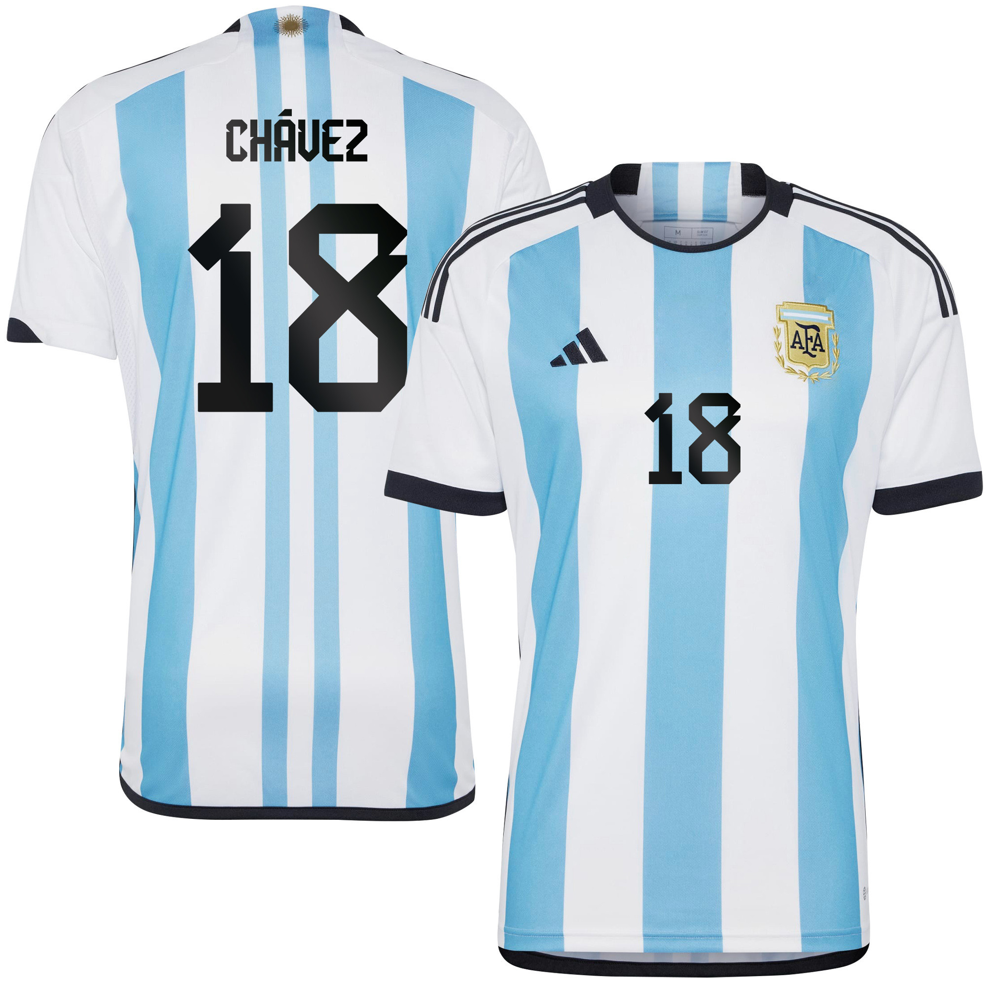 Gabriela Chvez 18 Argentina Women's National Team 2023-24 World Cup Home Men Jersey