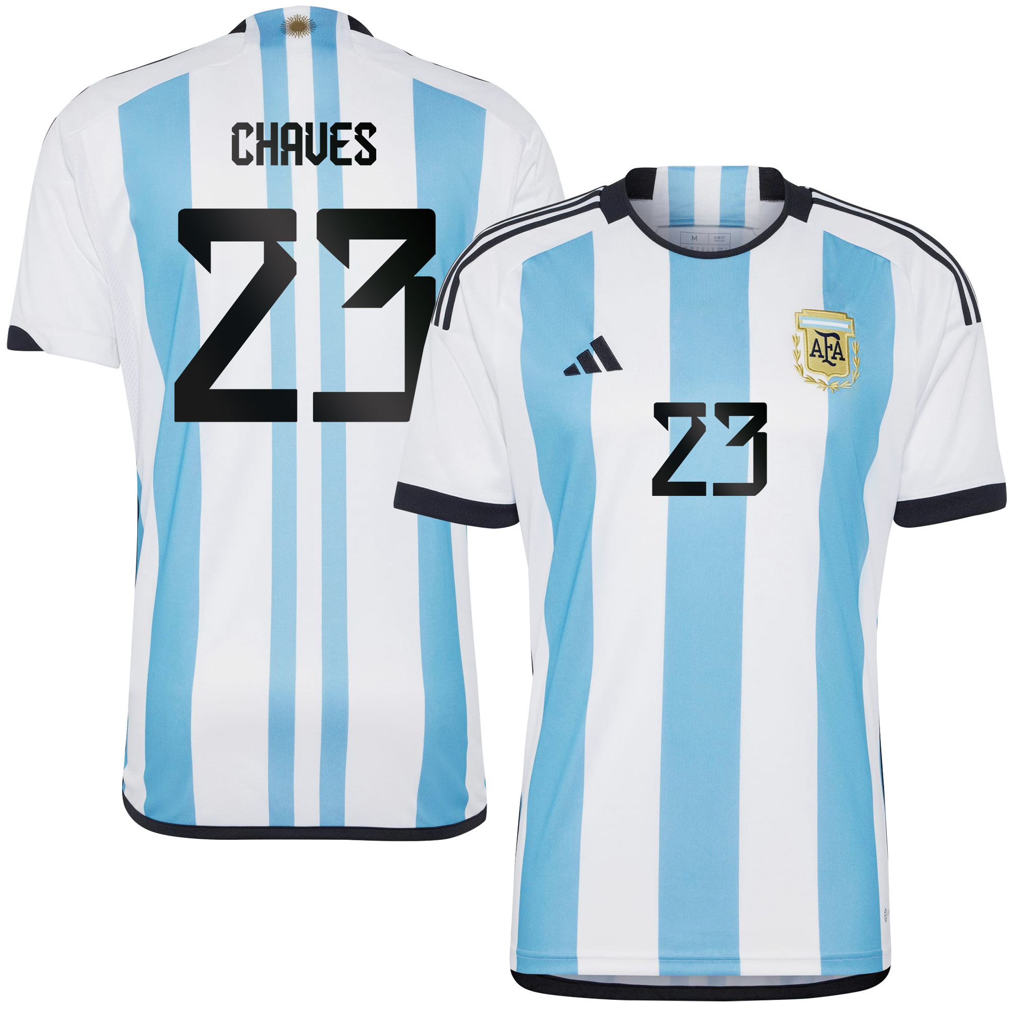 Abigal Chaves 23 Argentina Women's National Team 2023-24 World Cup Home Men Jersey