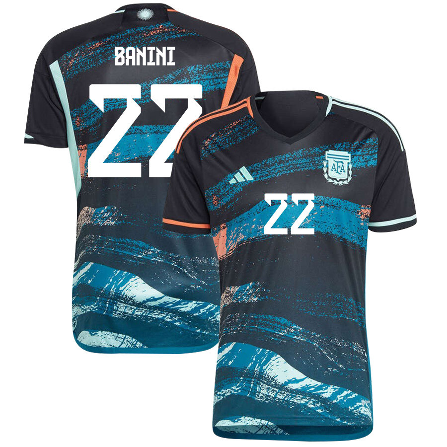 Estefana Banini 22 Argentina Women's National Team 2023-24 World Cup Away Men Jersey