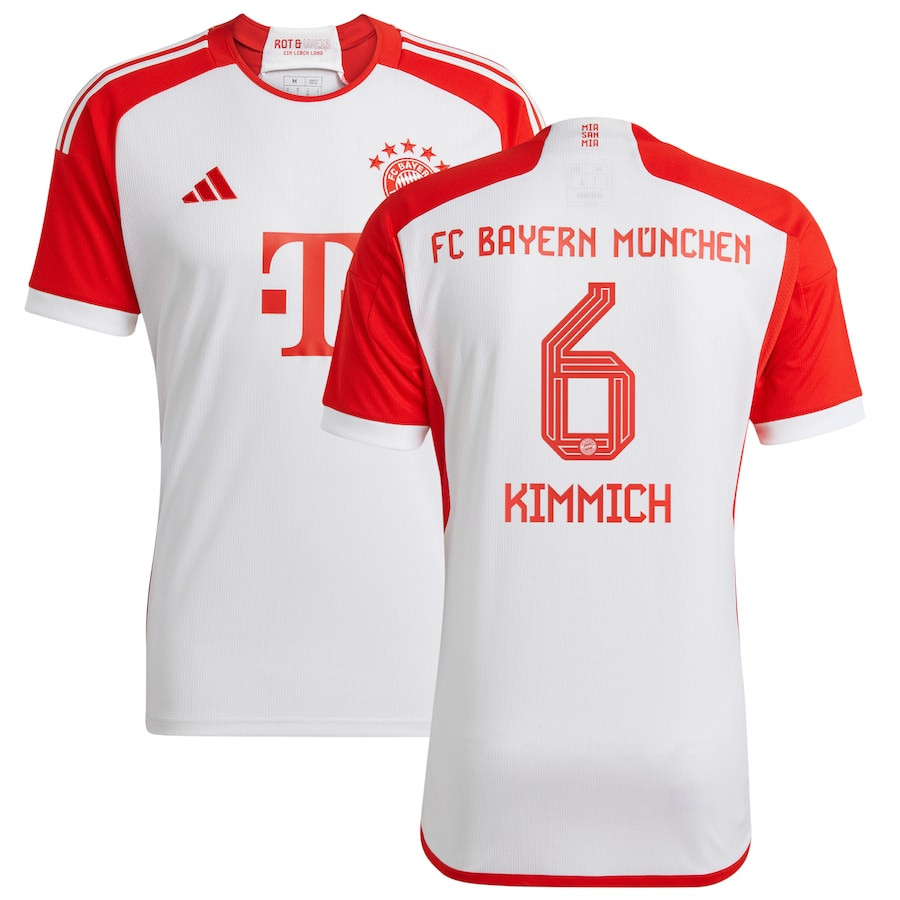 Joshua Kimmich 6 Bayern Munich 2023/24 Home Men Jersey – White