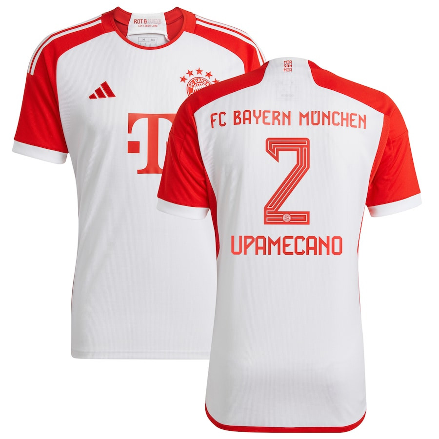 Dayot Upamecano 2 Bayern Munich 2023/24 Home Men Jersey – White