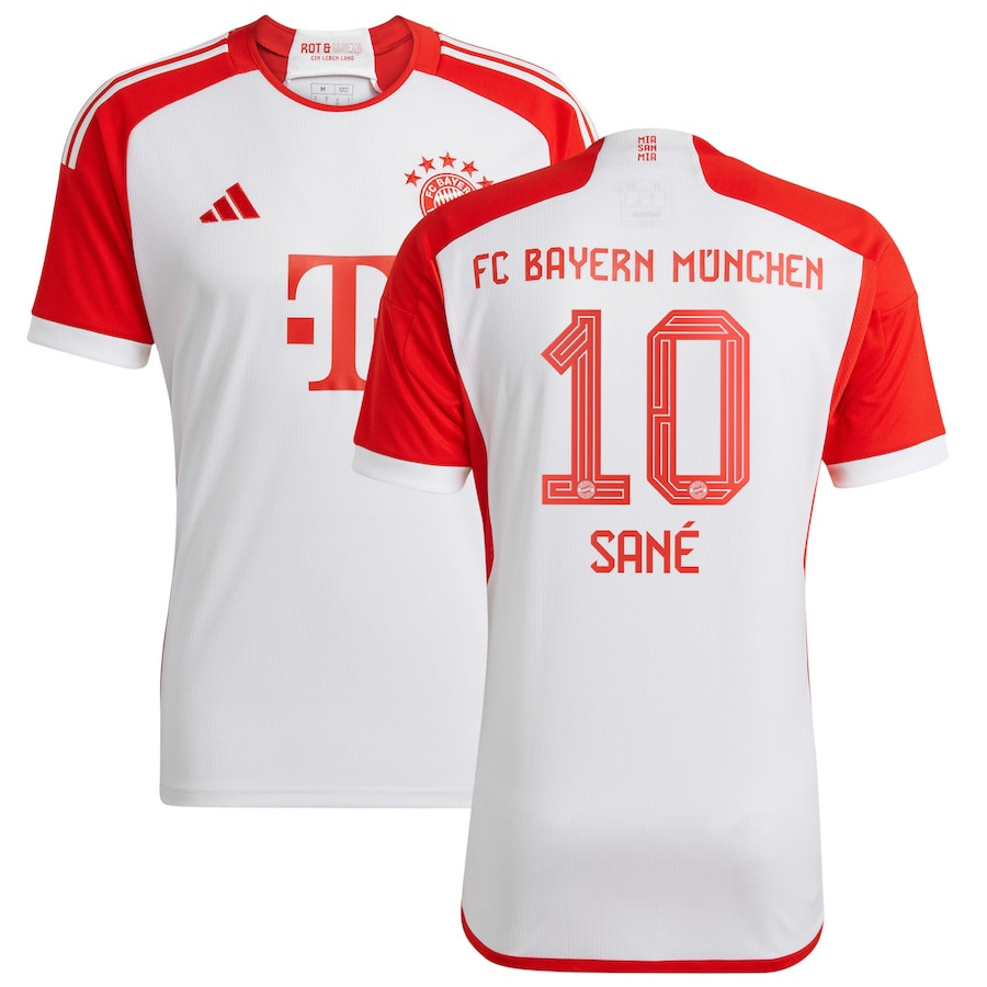 Leroy San 10 Bayern Munich 2023/24 Home Men Jersey – White
